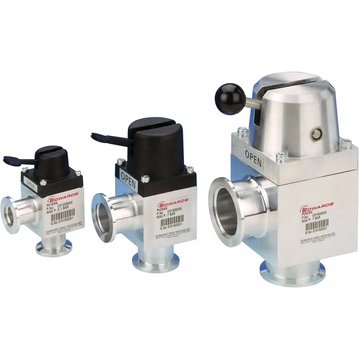 Edwards kutni ventil ISO-KF